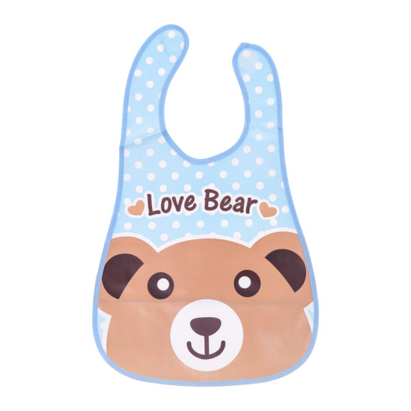 Baby Non-Spill Plastic Bib Love bear-0