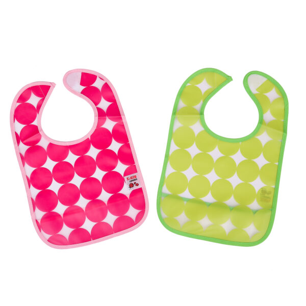 Plastic bibs pack of 2 with pocket-0