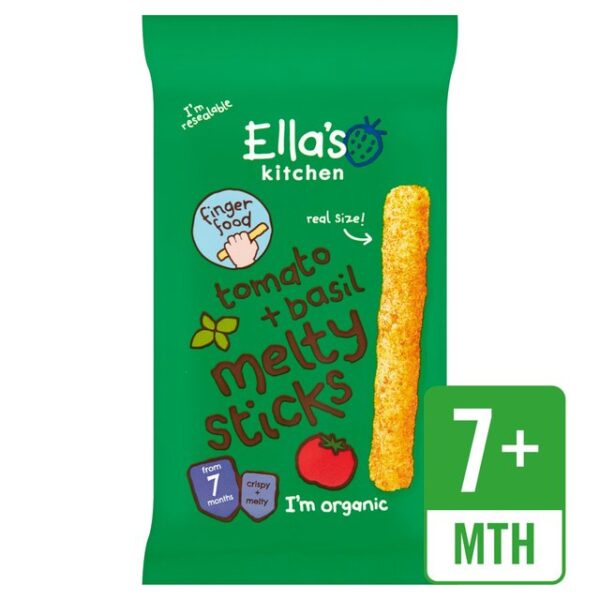 Ella's Kitchen Tomato and Basil Melty Sticks (7M+) - 16gm-27926