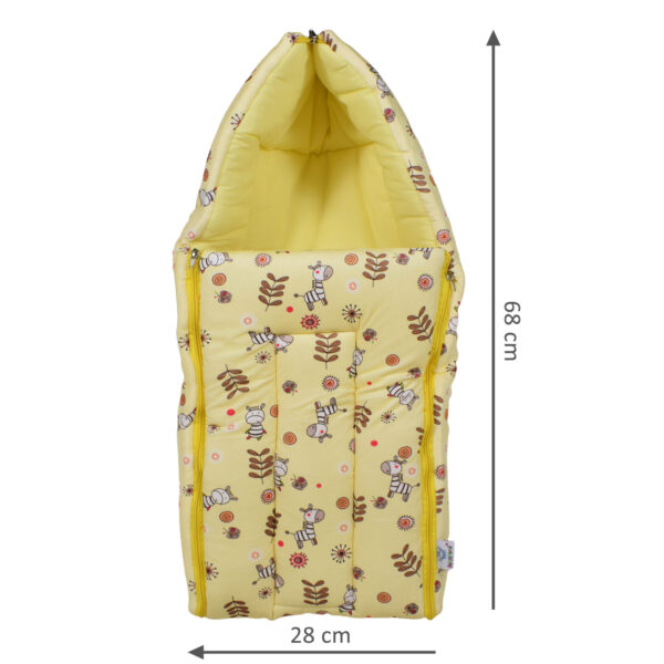 Quilted Soft Foldable Sleeping Bag - Yellow-28348