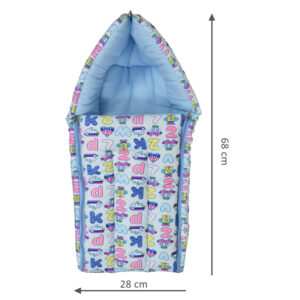 Quilted Soft Foldable Sleeping Bag - Sky Blue-28350