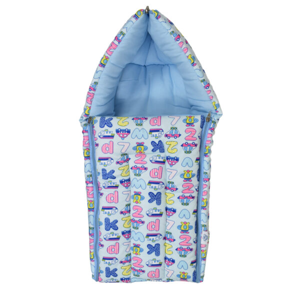 Quilted Soft Foldable Sleeping Bag - Sky Blue-0