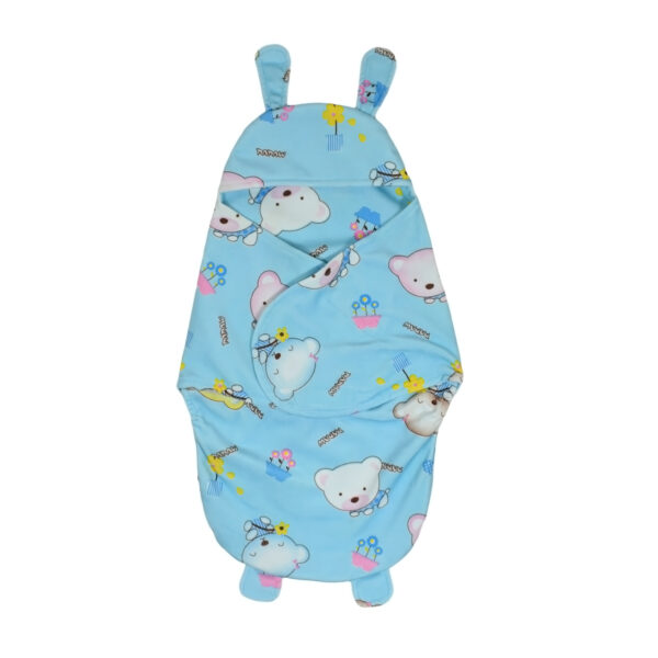 Penguin Style Baby Soft Swaddle - Sky Blue-0