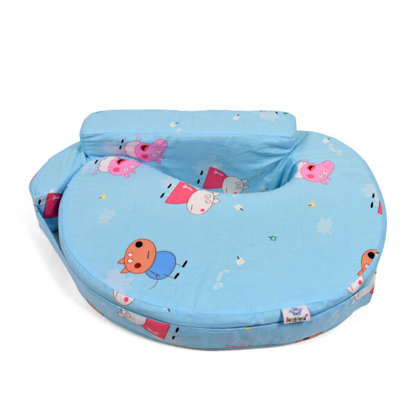 Baby Feeding Pillow, Peppa Pig Print - Sky Blue-0