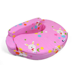 Baby Feeding Pillow (Rabbit Print) - Pink-27255