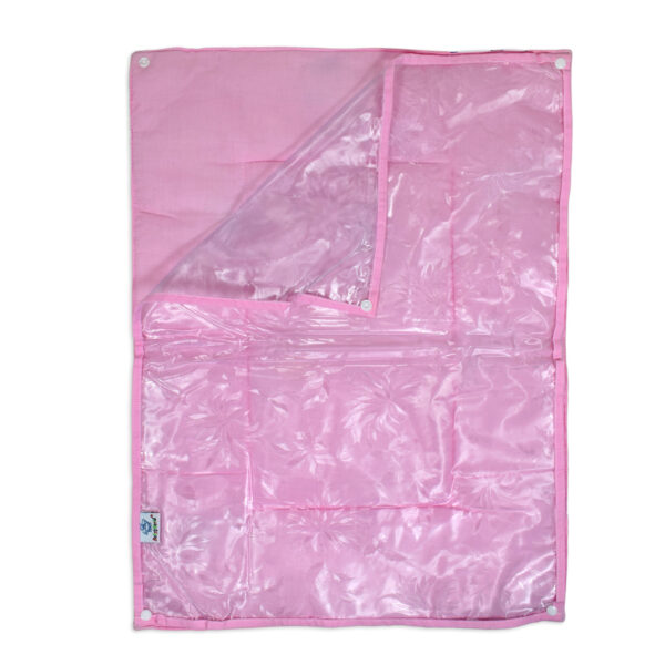 3 in 1 Changing Sheets Premium Quality Cotton Cum Plastic 0 Months+ Pink-27785