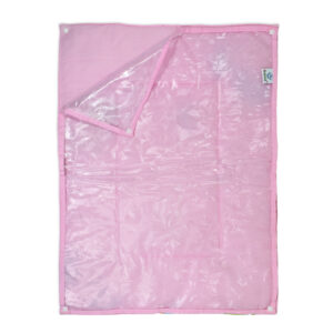 3 in 1 Changing Sheets Premium Quality Cotton Cum Plastic 0 Months+Pink-27790
