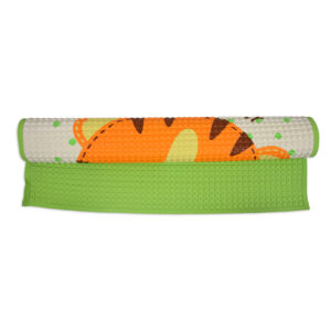 Jungle Air Filled Baby Rubber Cot Sheet, Tiger Print - Multicolor-27836