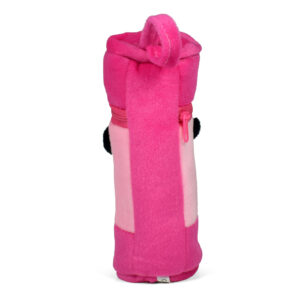 Feeding Bottle Cover With Cow Plush Toy - Pink-27327