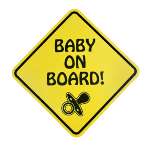 Baby Caution Car Sticker "Baby on Board"-0