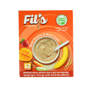 Fil's Organic Baby Cereal With Milk Multi Grains & Multi Fruits - 300 gm-0