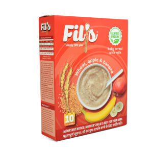 Fil's Organic Baby Cereal With Milk Wheat Apple & Banana - 300 gm-27511