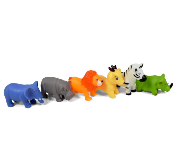 Multicolor Animal Bath Toys, Choo Choo Toys - Pack of 6-27635