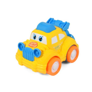 Funny Musical Friction Car - Yellow/Blue-0