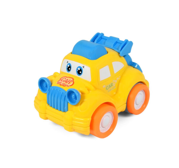 Funny Musical Friction Car - Yellow/Blue-0