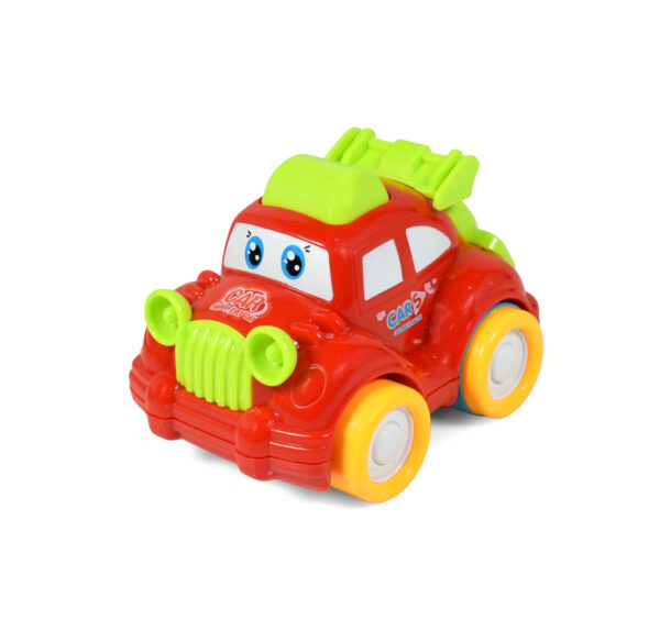 Funny Musical Friction Car - Red/Green-0