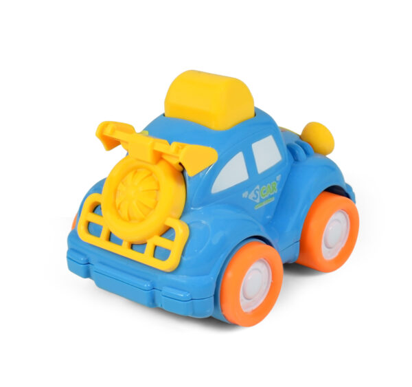 Funny Musical Friction Car - Blue/Yellow-27703