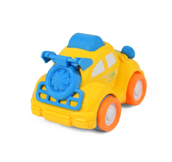 Funny Musical Friction Car - Yellow/Blue-27698