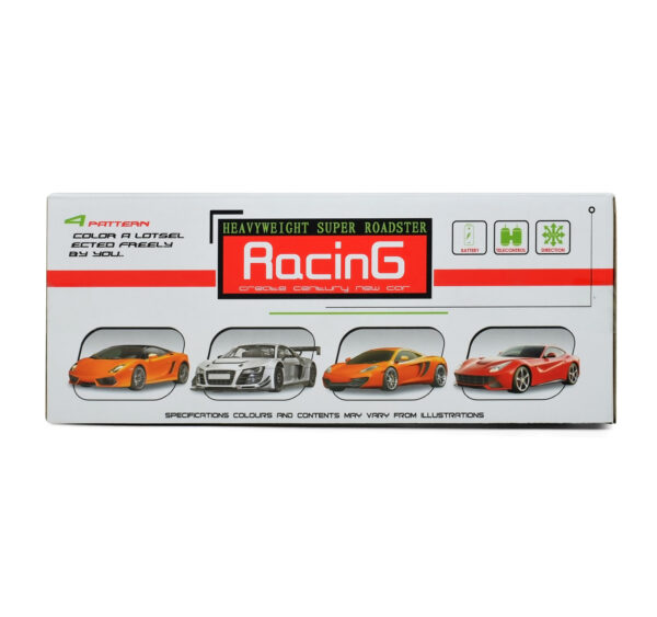 4 Way Remote Control Super Racing Car - Grey-27723