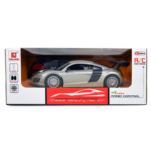 4 Way Remote Control Super Racing Car - Grey-0