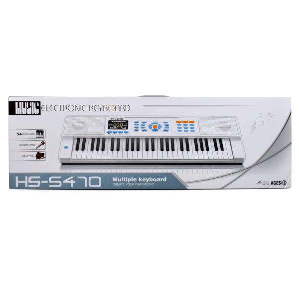 Electronic Keyboard & Musical Piano for Kids with 54 Keys, Microphone (Mic) & Charger -0