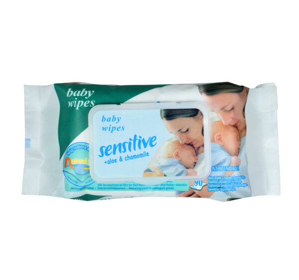 Baby Sensitive Wipes with Aloe & Chamomile (Pack of 3)-27576