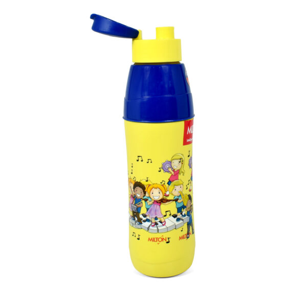 Milton Kool Style 600 Insulated Water Bottle - Blue/Yellow-27879