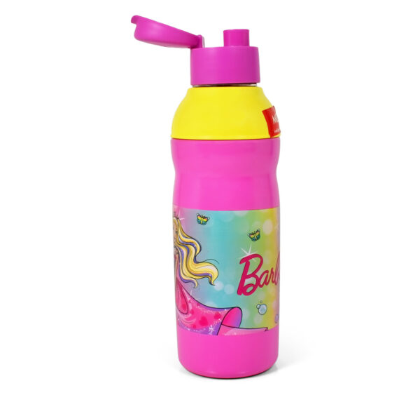 Milton Kool Peer Barbie 600 Insulated Water Bottle - Yellow/Pink-27890