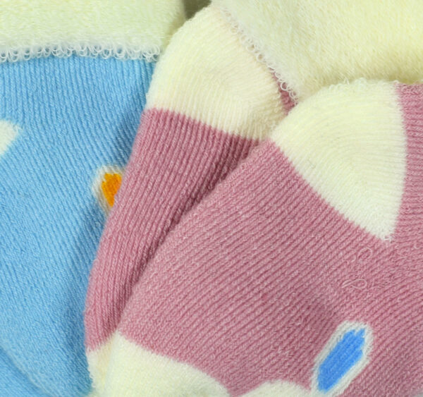 Newborn Baby Socks Towel Pack of 2 - Multicolor-28066