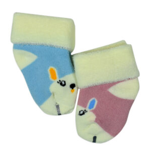 Newborn Baby Socks Towel Pack of 2 - Multicolor-28065