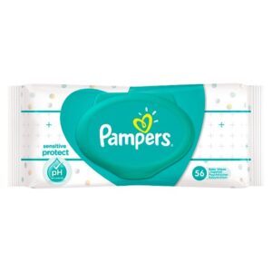 Pampers Sensitive Baby Wipes (Balanced pH) - 56 Wipes-0