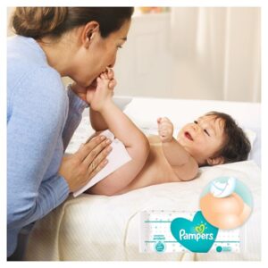 Pampers Sensitive Baby Wipes (Balanced pH) - 56 Wipes-27382