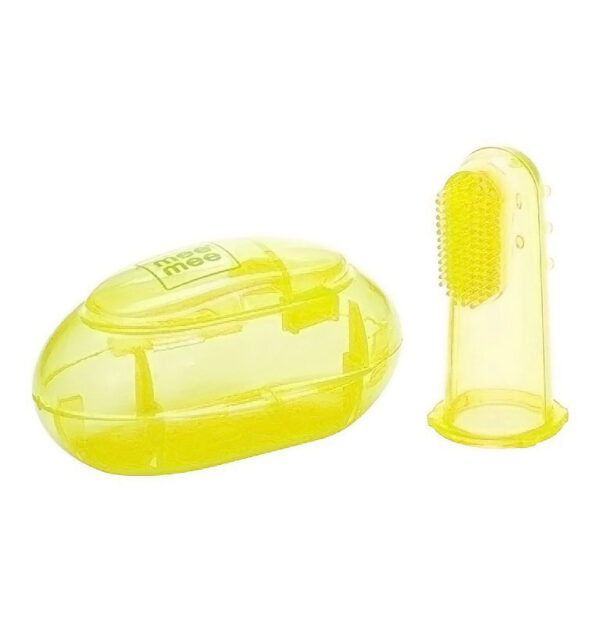 Mee Mee Unique Tooth & Gum Cleaning Finger Brush - Yellow-28276
