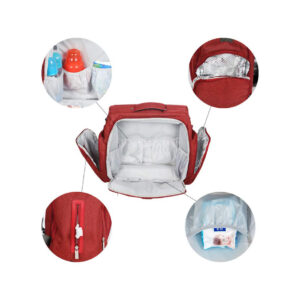 MeeMee Multipurpose Diaper Bag Backpack - Red-28282