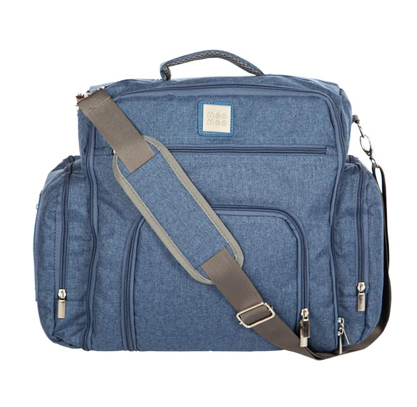 MeeMee Multipurpose Diaper Bag Backpack – Denim Blue – Baby's World