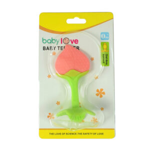 Baby Teether for Oral Development - Green/Pink-0