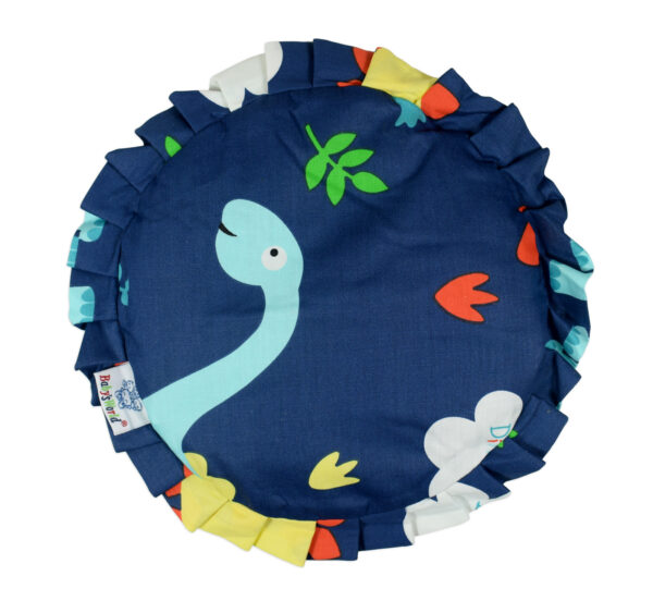 Mustard Seed, Rai Pillow For Baby Head Shaping, Dino - Blue-0