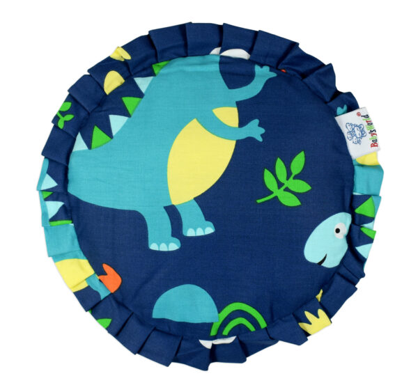 Mustard Seed, Rai Pillow For Baby Head Shaping, Dino - Blue-28536