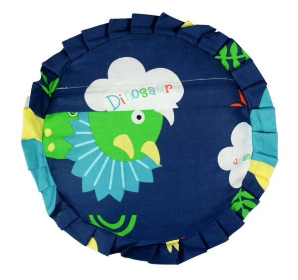 Mustard Seed, Rai Pillow For Baby Head Shaping, Dino - Blue-28532