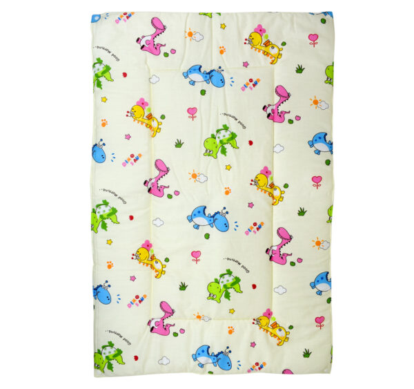 Cotton Changing Sheet with Plastic Protector (L) - Yellow-0