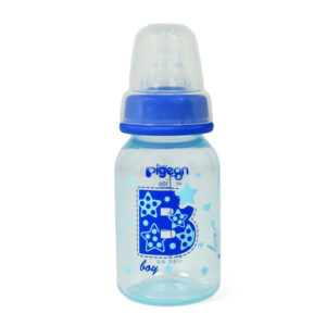 Pigeon Printed Polypropylene Flexible Feeding Bottle Blue - 120 ml-28135