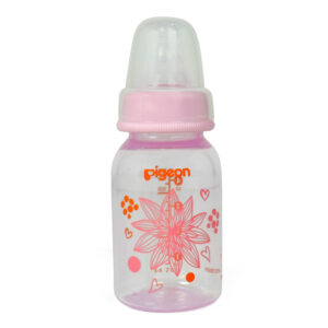 Pigeon Printed Polypropylene Flexible Feeding Bottle Pink - 120 ml-28133