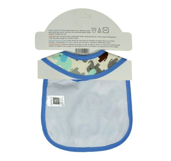 New Born Baby Cotton Bib - Sky Blue-28454