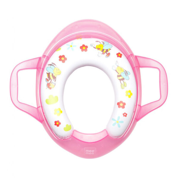 Mee Mee Cushioned Non-Slip Potty Seat with Easy Grip Handles - Pink-0