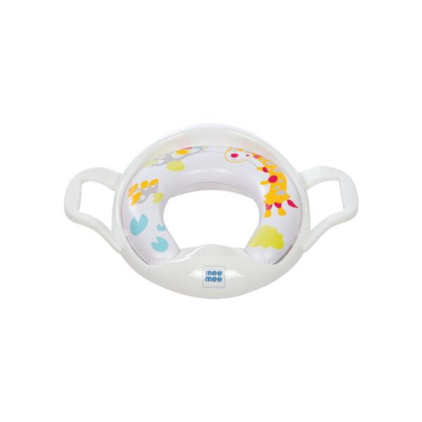 Mee Mee Cushioned Non-Slip Potty Seat with Easy Grip Handles - White-28237