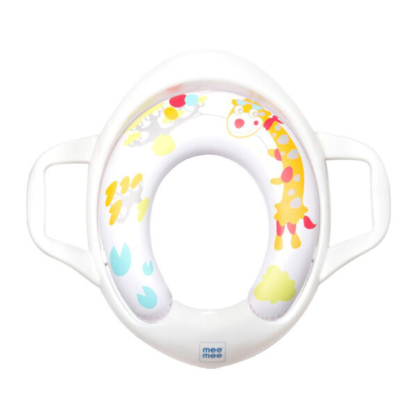 Mee Mee Cushioned Non-Slip Potty Seat with Easy Grip Handles - White-0