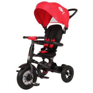 Qplay Rito 6-in-1 Baby Stroller Tricycle with Push Bar - Red-0