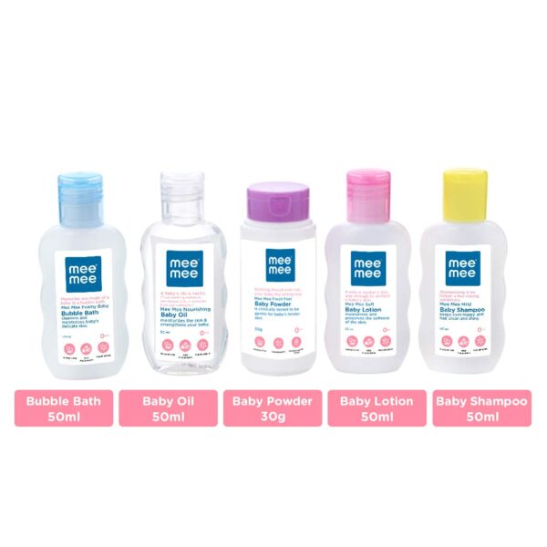 Mee Mee Baby Skin Care Travel Pack with Fruit Extracts (Travel Kit)-0