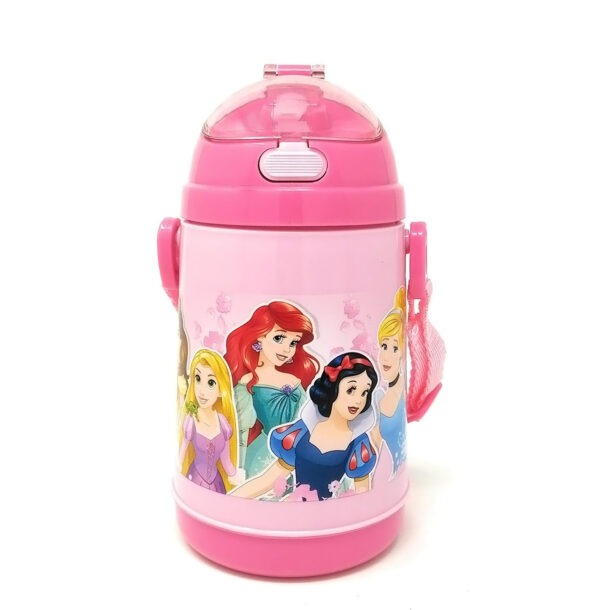 Disney Princess Plastic Sipper Bottle - 400 ml-0