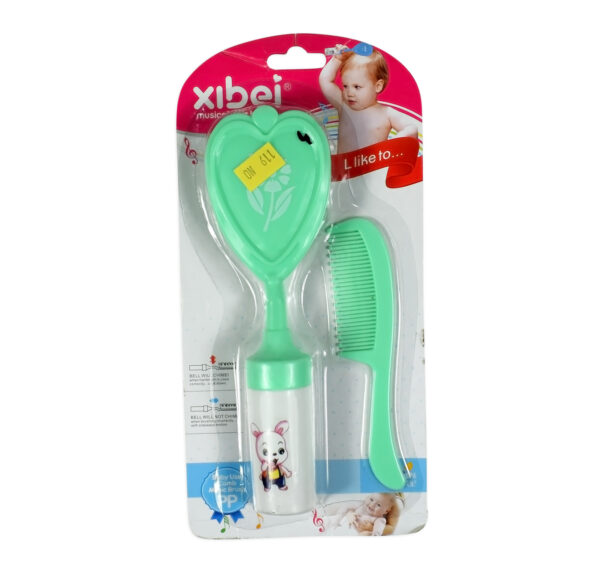 Baby Musical Hair-Brush & Comb Set - Aqua-0